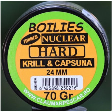 Boilies Claumar Fishmeal Nuclear Hard Krill-capsuna 24mm 70gr Boilies Claumar Fishmeal Nuclear Hard Krill-capsuna 24mm 70gr